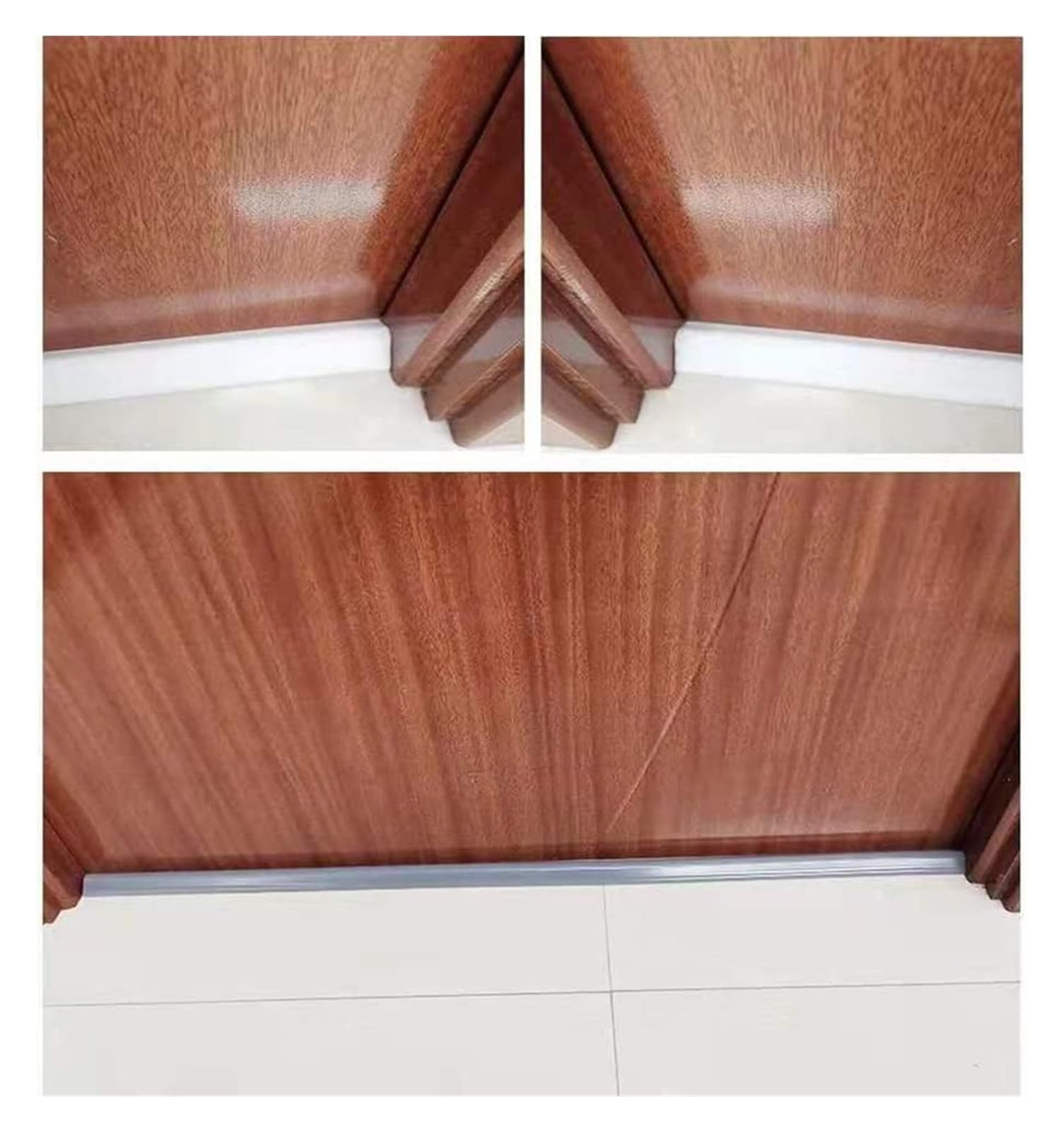Tiras de sellado impermeables para umbral de ducha para baño y cocina, 118 pulgadas, evitan fugas de agua, ideal para uso doméstico