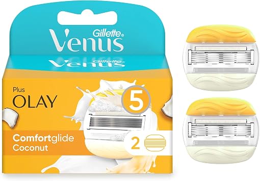 Gillette Venus Comfortglide Hindistan Cevizi Plus Olay Yedek 2’li Kadın Tıraş Bıçağı