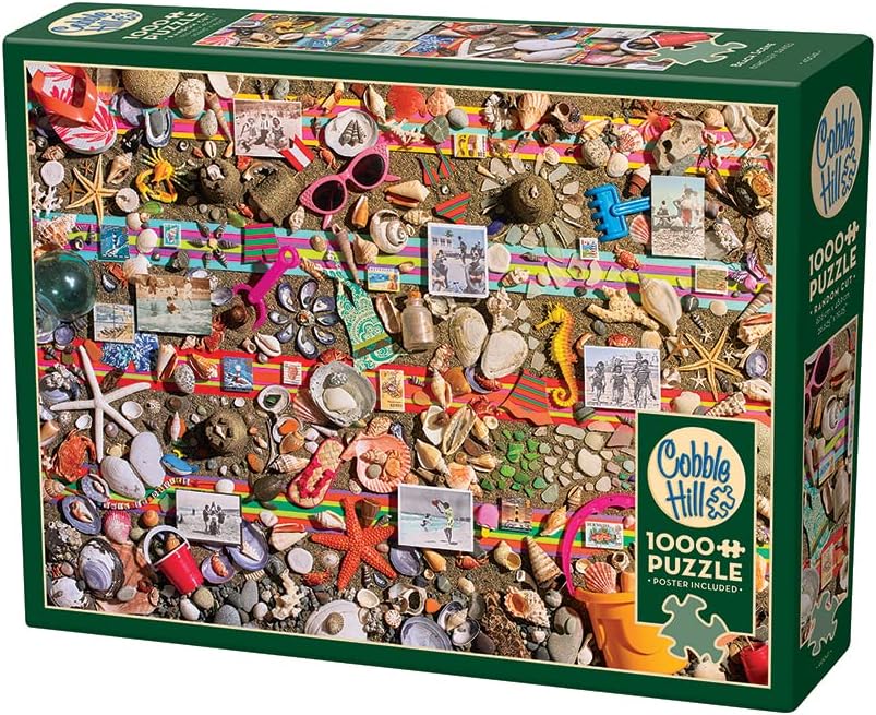 Miniatura 4 de Cobble Hill - Rompecabezas de 1000 piezas, escena de playa, póster de muestra incluido