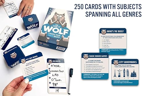 Miniatura 4 de Gray Matters Games The Game of Wolf es un juego de preguntas para amigos, familias y adolescentes