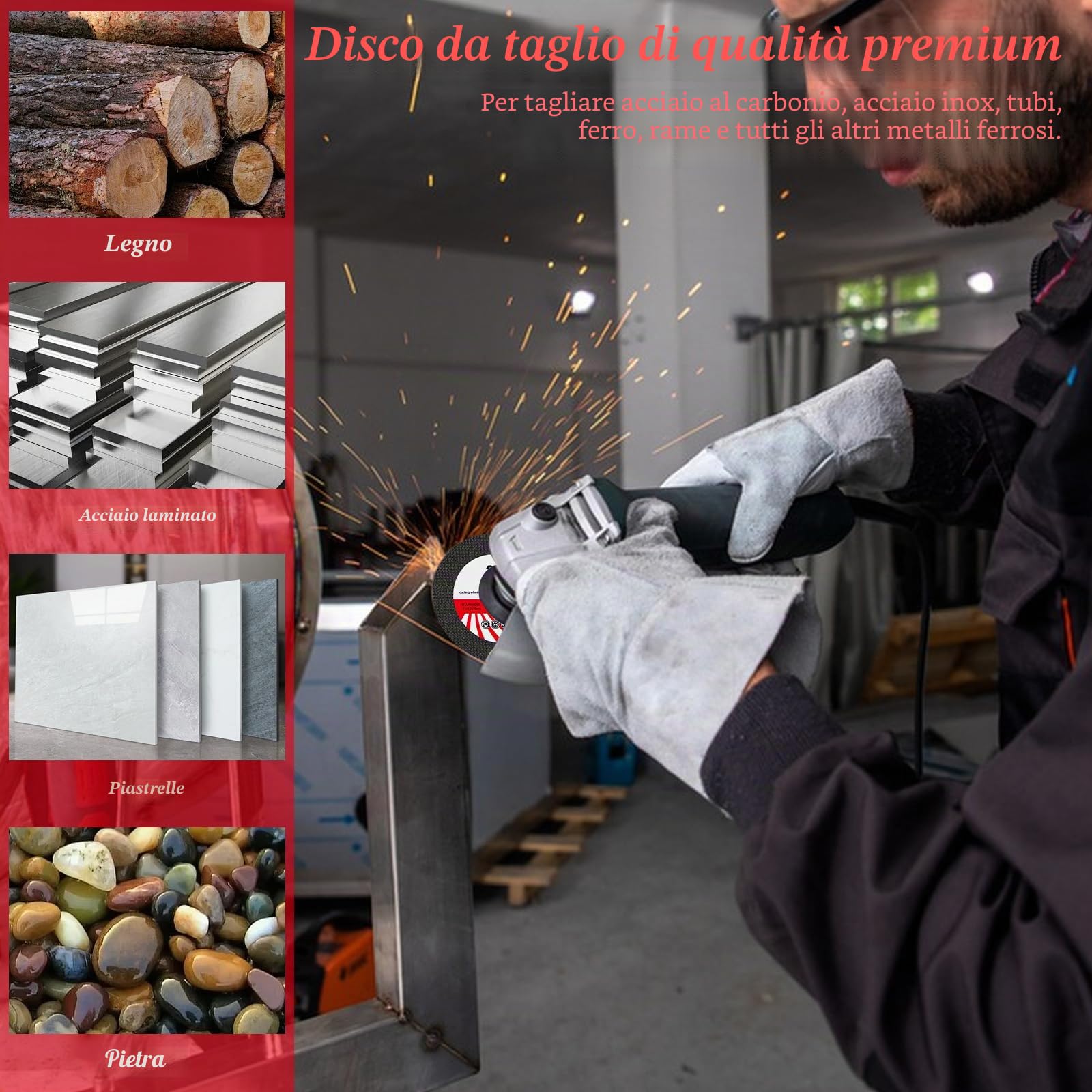 25 Dischi da Taglio 76 mm Metallo Acciaio INOX Ferro, Disco da Taglio 75 x 1,2 x 10 mm per Smerigliatrice Angolare – Taglio Rapido Preciso Multi-Materiale