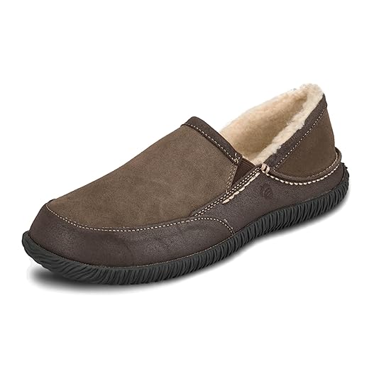 Acorn Men's Rambler Moc Slipper, Chocolate, 11 Standard US Width US