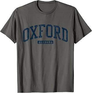 Oxford Alabama AL College University Style Blue T-Shirt