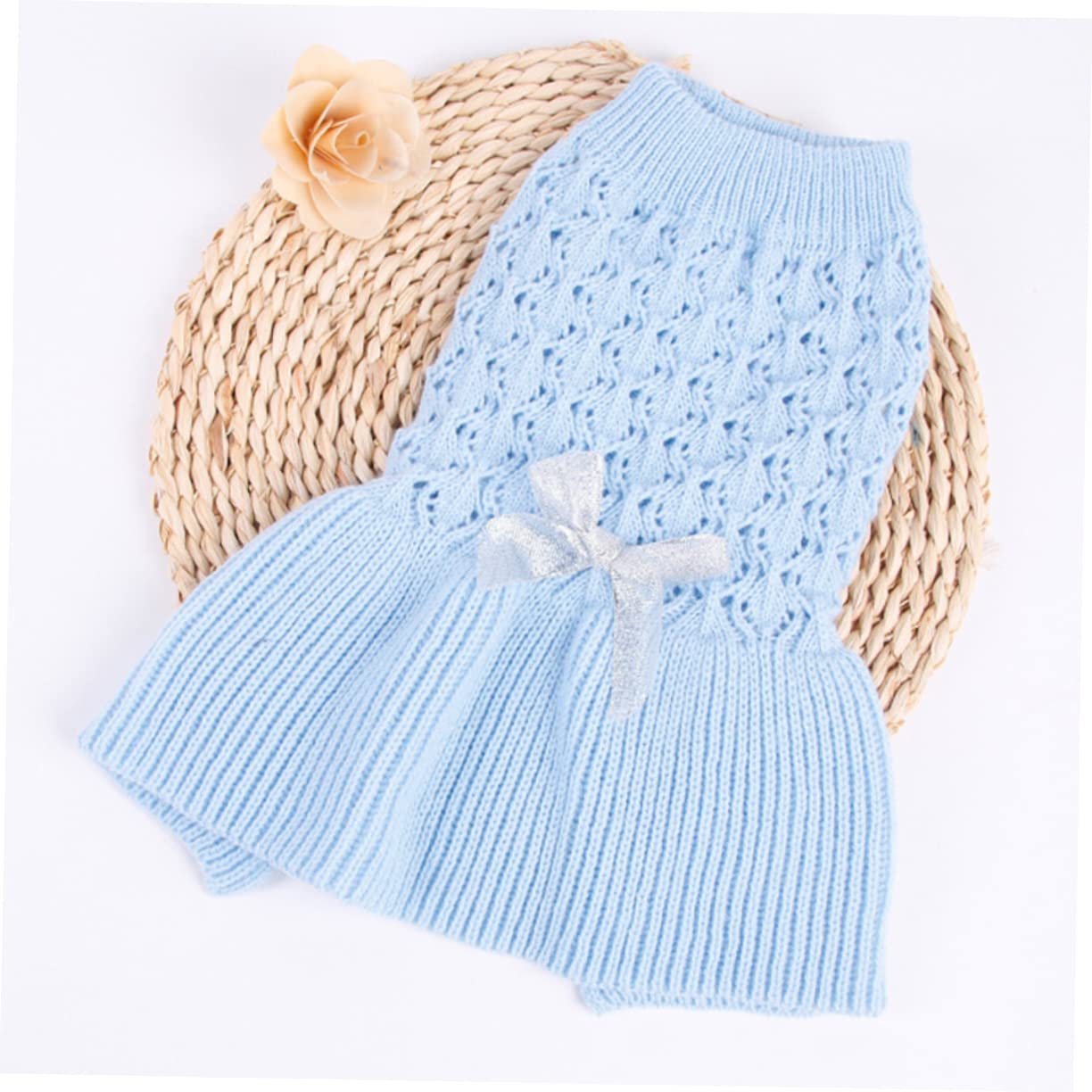 BESPORTBLE 3 Pezzi di Abbigliamento per Animali Domestici A Due Zampe Vestito in Lana per Cuccioli Maglione A Molla per Animali Domestici Vestito Adorabile per Gatti