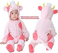 Vista 30 de TONWHAR Disfraz unisex de Halloween de animales para bebé y niño pequeño para otoño e invierno