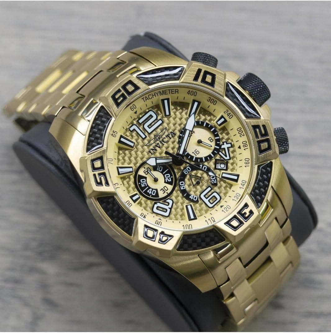 Invicta Men's 25852 Pro Diver Analog Display Quartz Gold Watch - Image 5