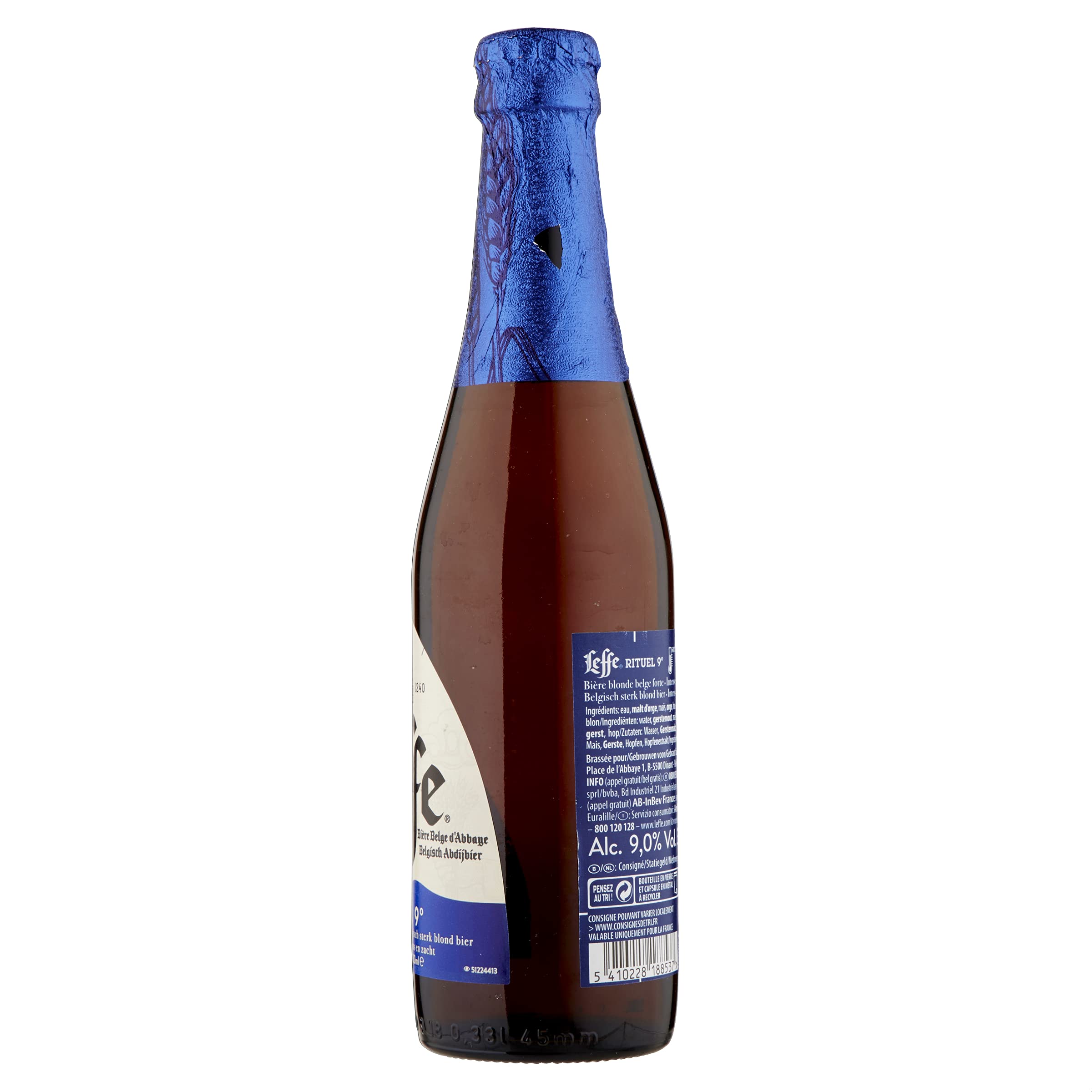 Leffe Rituel 9 Birra d'Abbazia, Bottiglia - Pacco da 24 x 330 ml