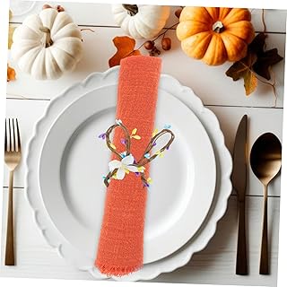 PAMINGONO 12piezas Servilletas para Bodas Servilletas Reutilizables De Algodón y Decoración De Mesa y Celebraciones Color Marrón Absorbentes y Elegantes