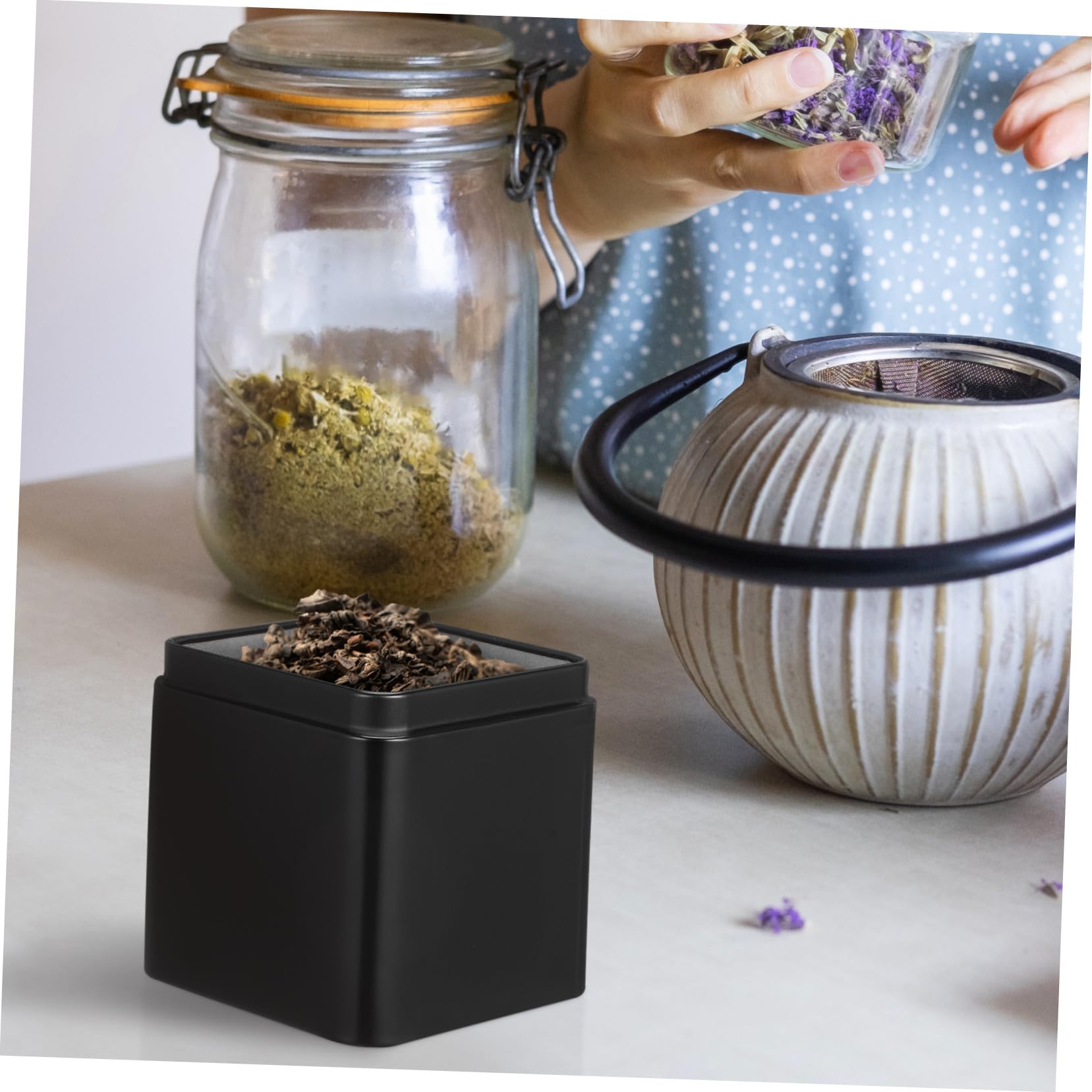 Tragbare Blechdose Weißblech Luftdicht Tee Vorratsbehälter 10 Stück Metall Dosenboxen Für Kaffee Süßigkeiten Aufbewahrung