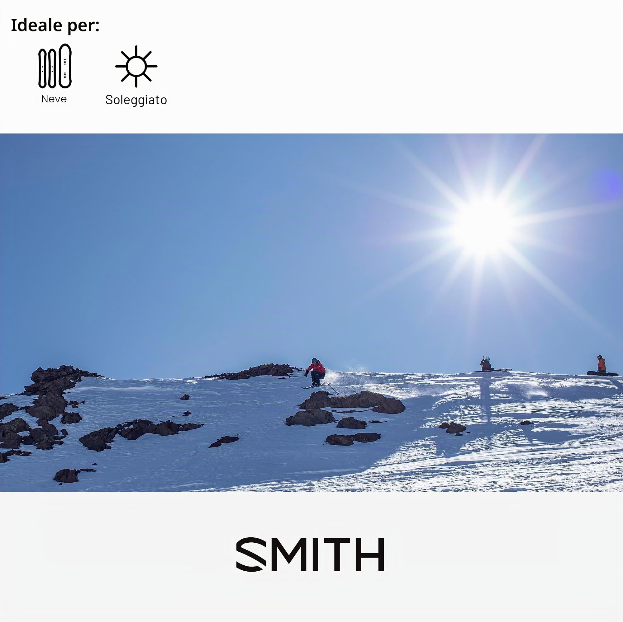 SMITH Optics Venture - Occhiali da sole sportivi per sci, snowboard, sport sulla neve e altro