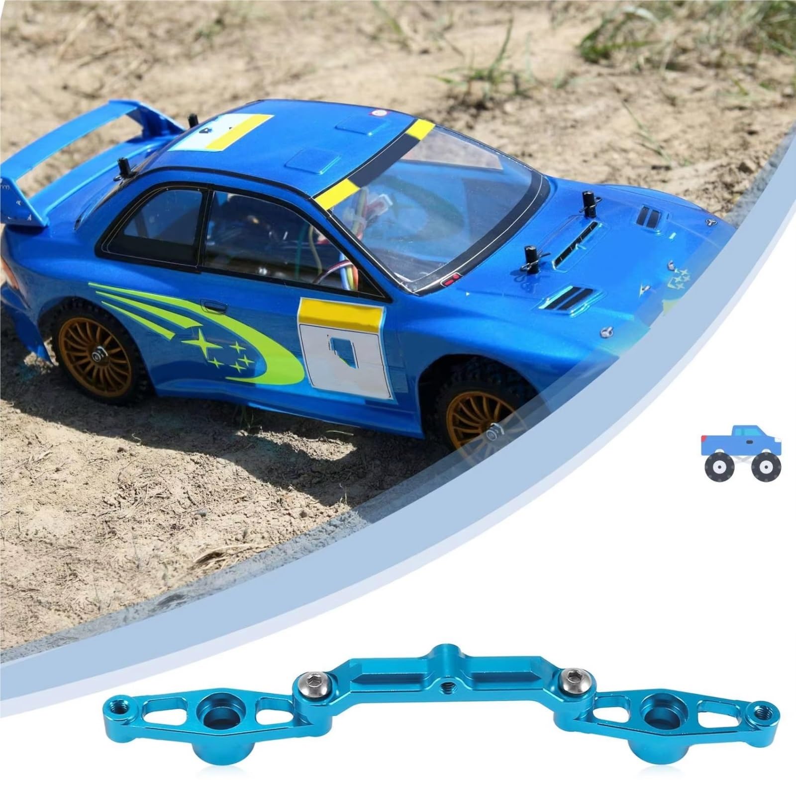 Compatible con Tamiya para TT-02B 1/10 RC Car Upgrade Parts Accesorios De Repuesto Juego Dirección Manivela Cojinete Bolas Aleación Aluminio Accesorios RC