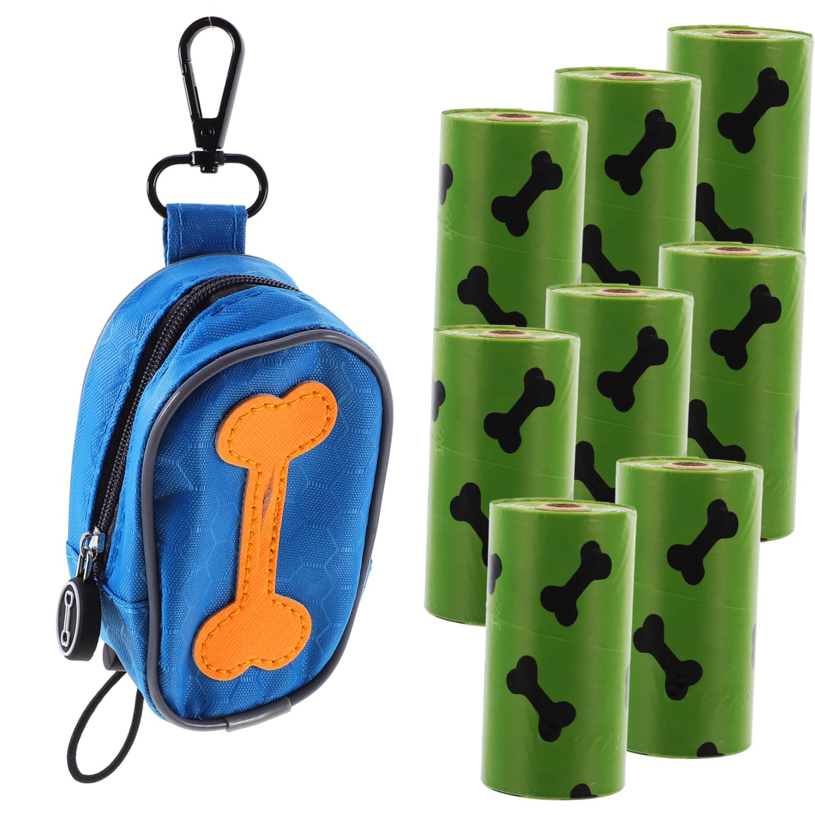 PartyKindom 8rollos Bolsas De Para Excrementos De Perro Bolsa Con Para Correa Desechables Para Pasear Perros
