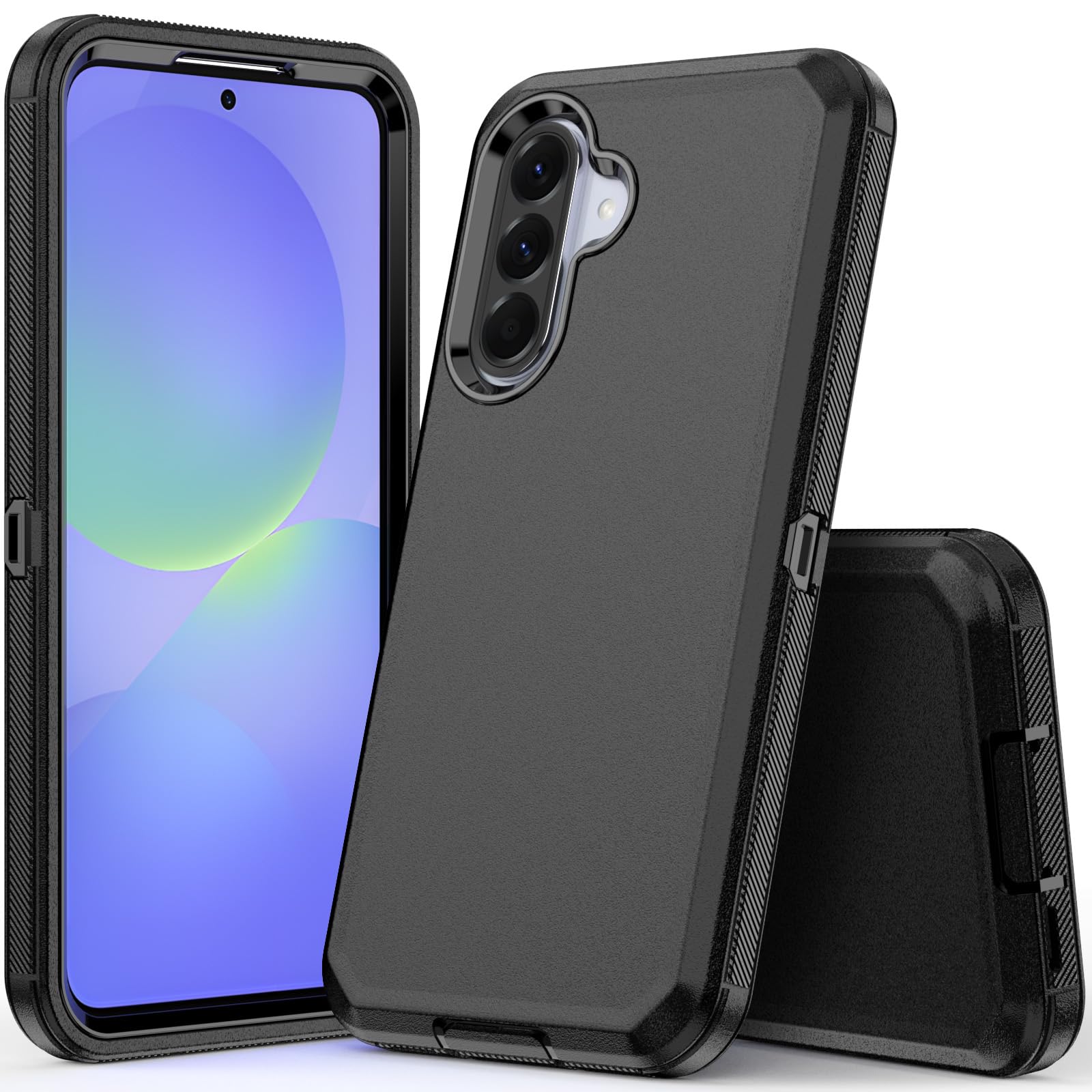 COOYA for Samsung Galaxy A36 Case, Full Body Drop Protection, Rugged Shockproof 3-Layer Heavy Duty Hybrid Non-Slip Rubber, Front Bumper Hard Shell