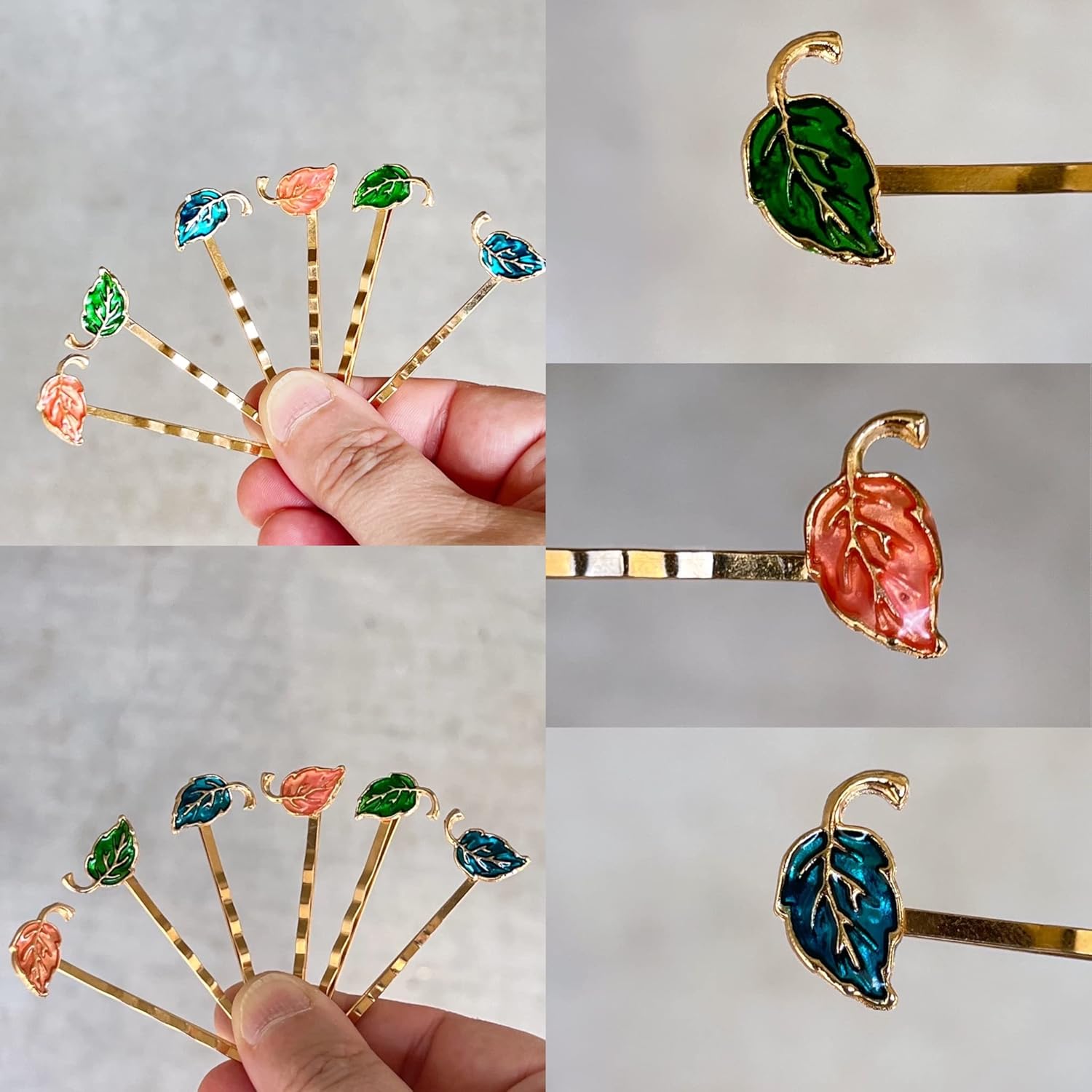 Fall Leaf Hair Pins, Hair Pin for Women, Decorative Bobby Pin, Womens Barrette, Hair Clip for Women, Bobby Pin for Hair, Decorative Hair Pin