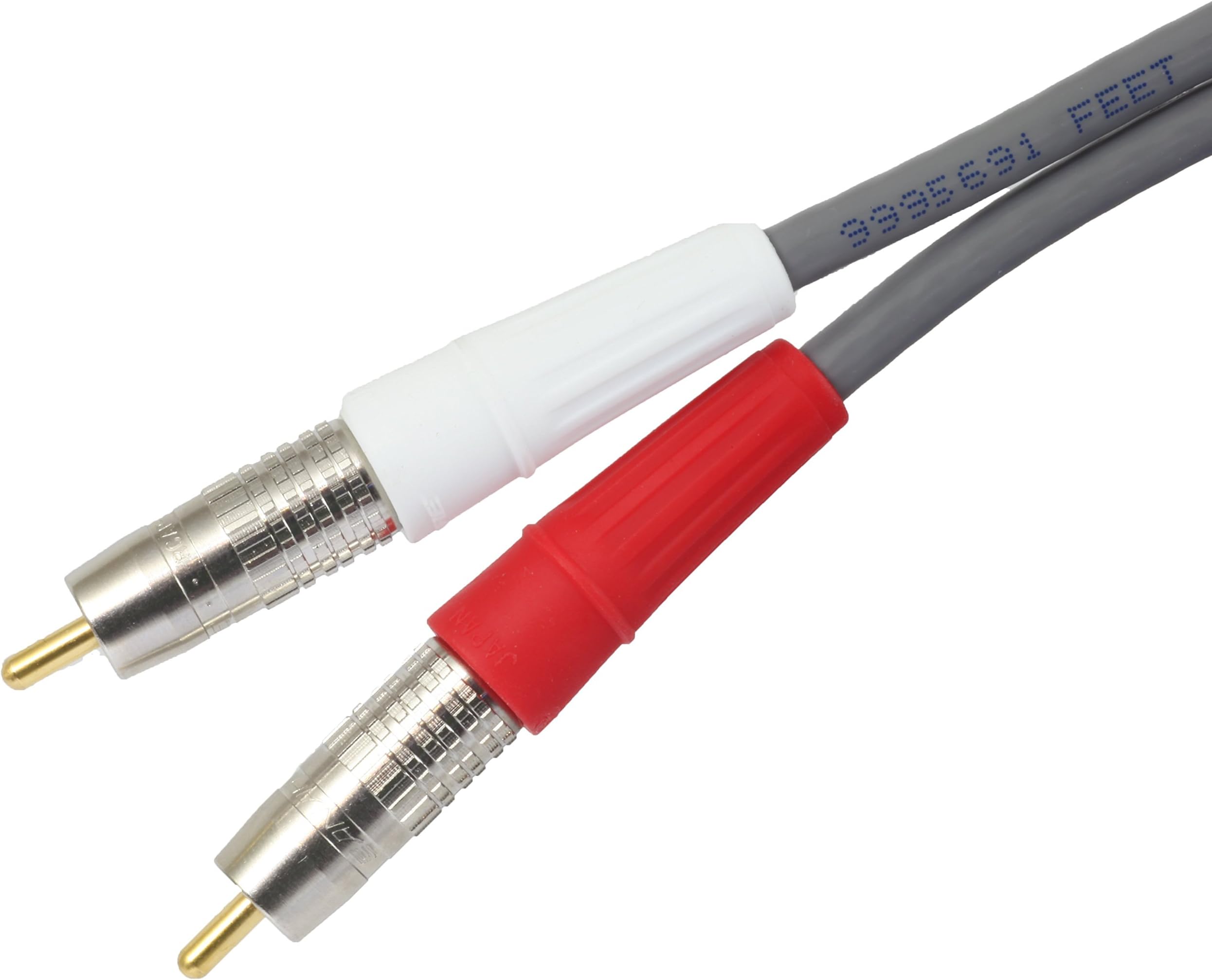 BJC Silver-Plated Stereo Audio Cable, 6 Foot, Assembled in USA