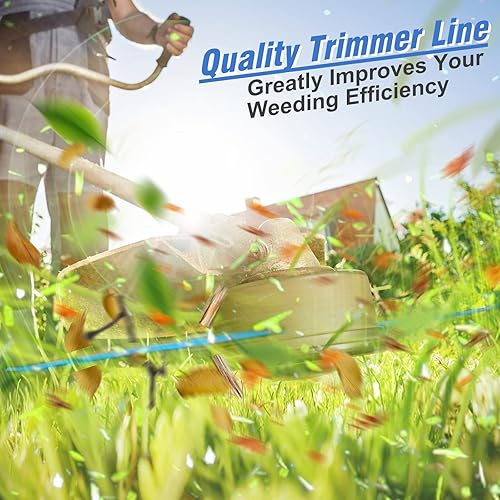 Miniatura 5 de 7 piezas AC14RL3A - Cuerda de repuesto compatible con Ryobi One+, repuesto de recortadora de hilo de 0.065 pulgadas de diámetro y tapa de cubierta