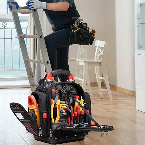 Miniatura 3 de Tool Bag Box Organizer with Pockets,Oxford Carrier with Carry Handle Storage for Mechanics Carpenters Wrench Motorcycle