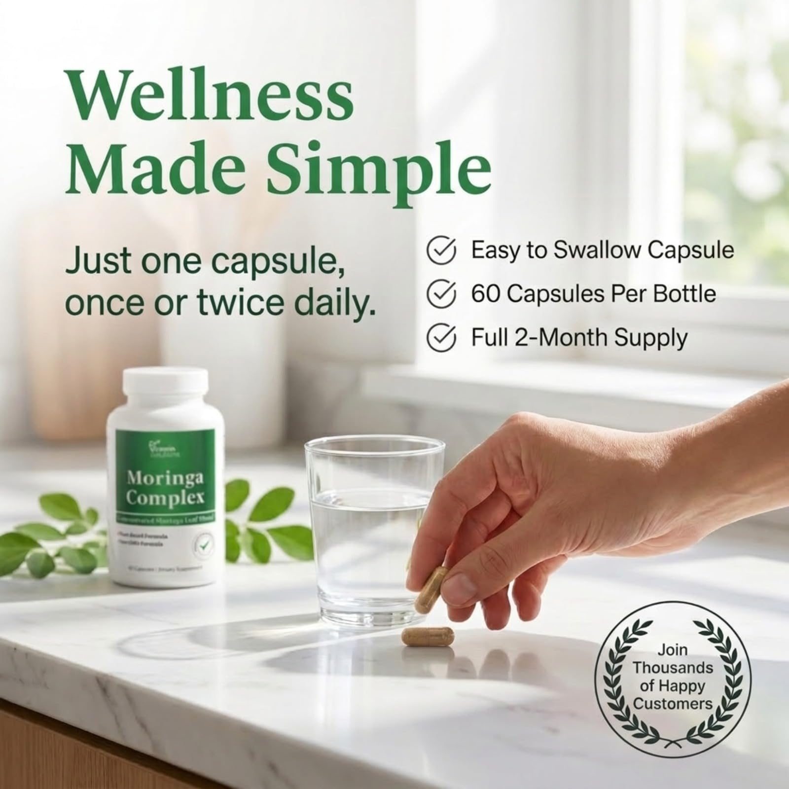 Moringa Oleifera 3-in-1 Leaf Extract for Energy and Immune Support — Amazon image 6