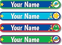 Vista 66 de Lovable Labels - 120 Etiquetas infantiles personalizadas, impermeables, aptas para lavavajillas, se pegan y despegan, son ideales