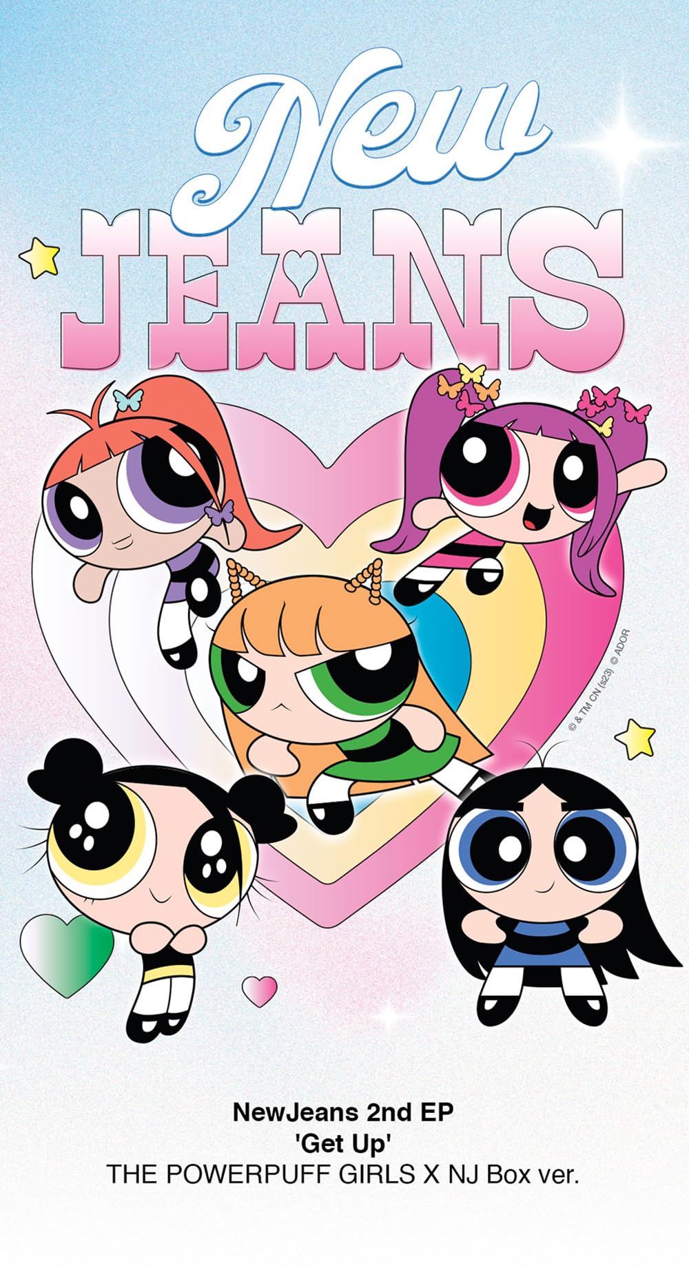 new jeans THE POWERPUFF GIRLS x NJ へリン Newjeans - GET UP THE POWERPUFF GIRLS X NJ BOX VERSİYON 2ND EP