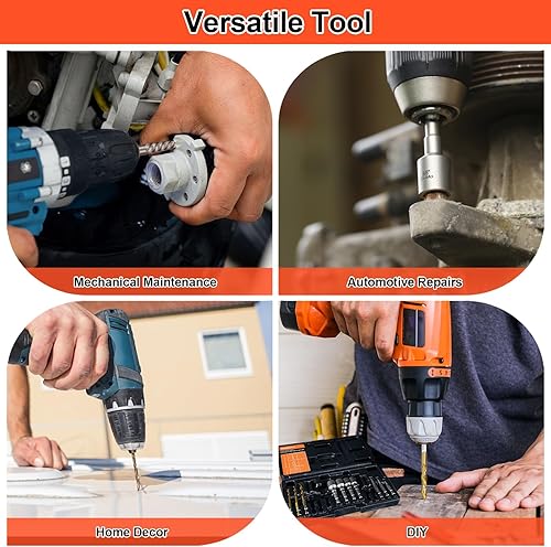 Miniatura 7 de THINKWORK Extractor de tornillos de 16 piezas, kit de extractor de pernos en espiral, juego de brocas para mano izquierda, brocas inversas de