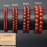Vista 450 de MASSIVE BEADS Pulsera elástica de yoga hecha a mano con piedra natural, cristal curativo, energía, regalos para adultos unisex de 0.157 in, 0.236