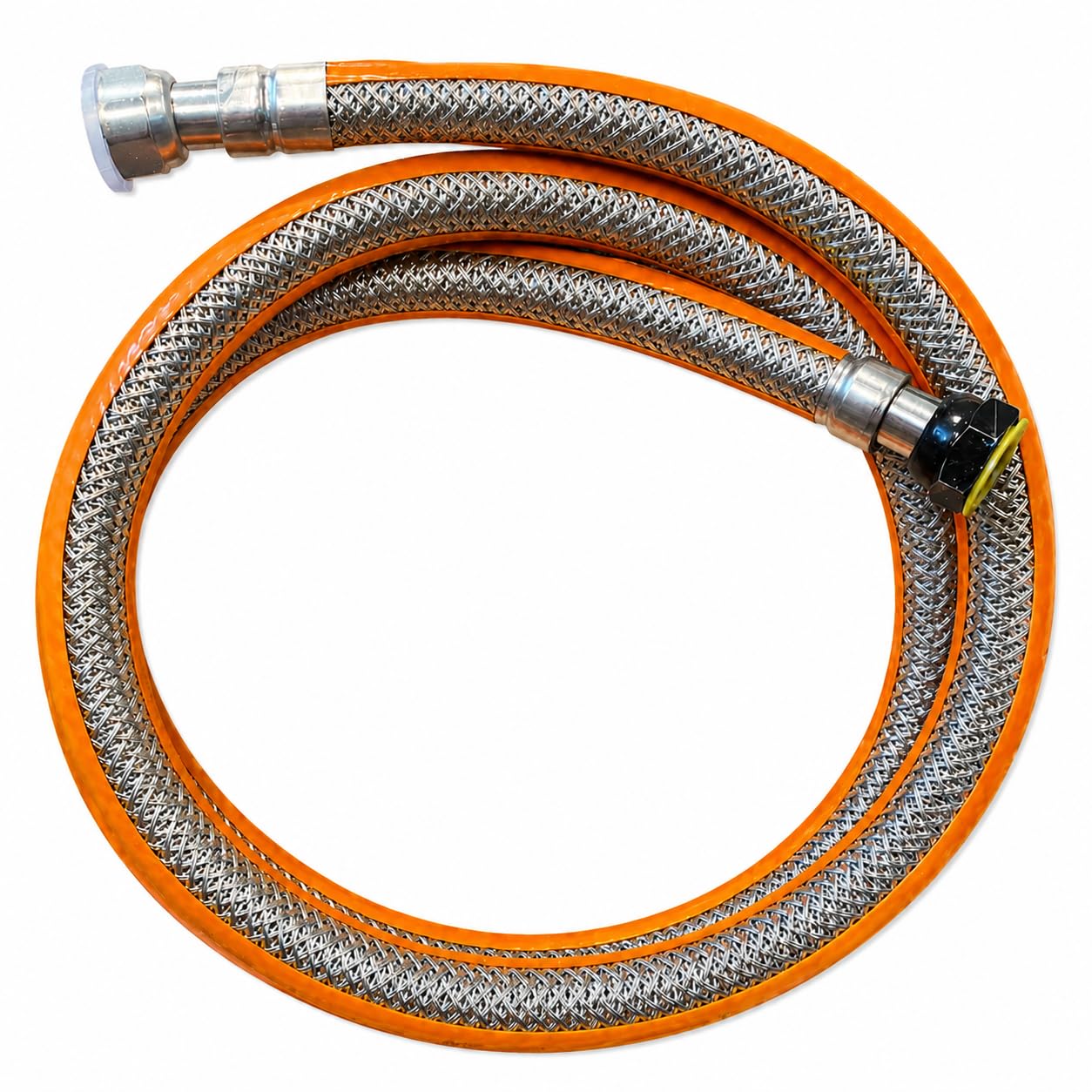 Flexible inox gaz butane propane 1M Raccords G 1/2" M20x150 Gaine PVC Certifié NF