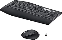 Logitech MK850 Performance Wireless Keyboard & Mouse Combo - Ultra-Comfortable Multi-Device Productivity Set