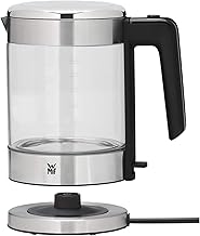 WMF Küchenminis Glass Kettle (1900 Watt, 1.0 Litre, Cordless, Water Level Indicator, Limescale Water Filter, Automatic Cooking Stop)