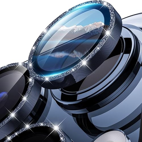 Miniatura 1 de Hoerrye 3+1 Protector de lente de cámara para iPhone 15 Pro MaxiPhone 15 Pro, Keep Lens Original Design Verdaderamente inastillable Protector de