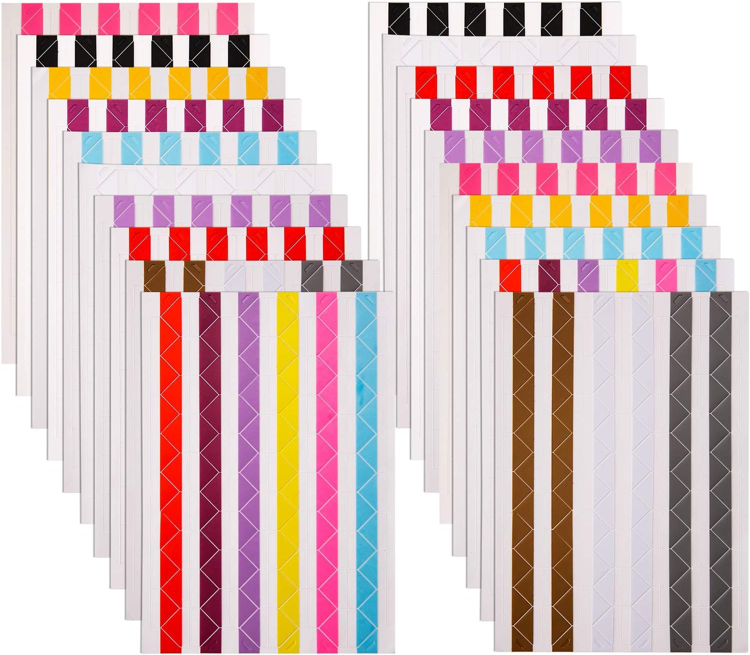 Bememo 2040 Pieces Photo Corners Self Adhesive for Scrapbook Picture Album (Multicolored)