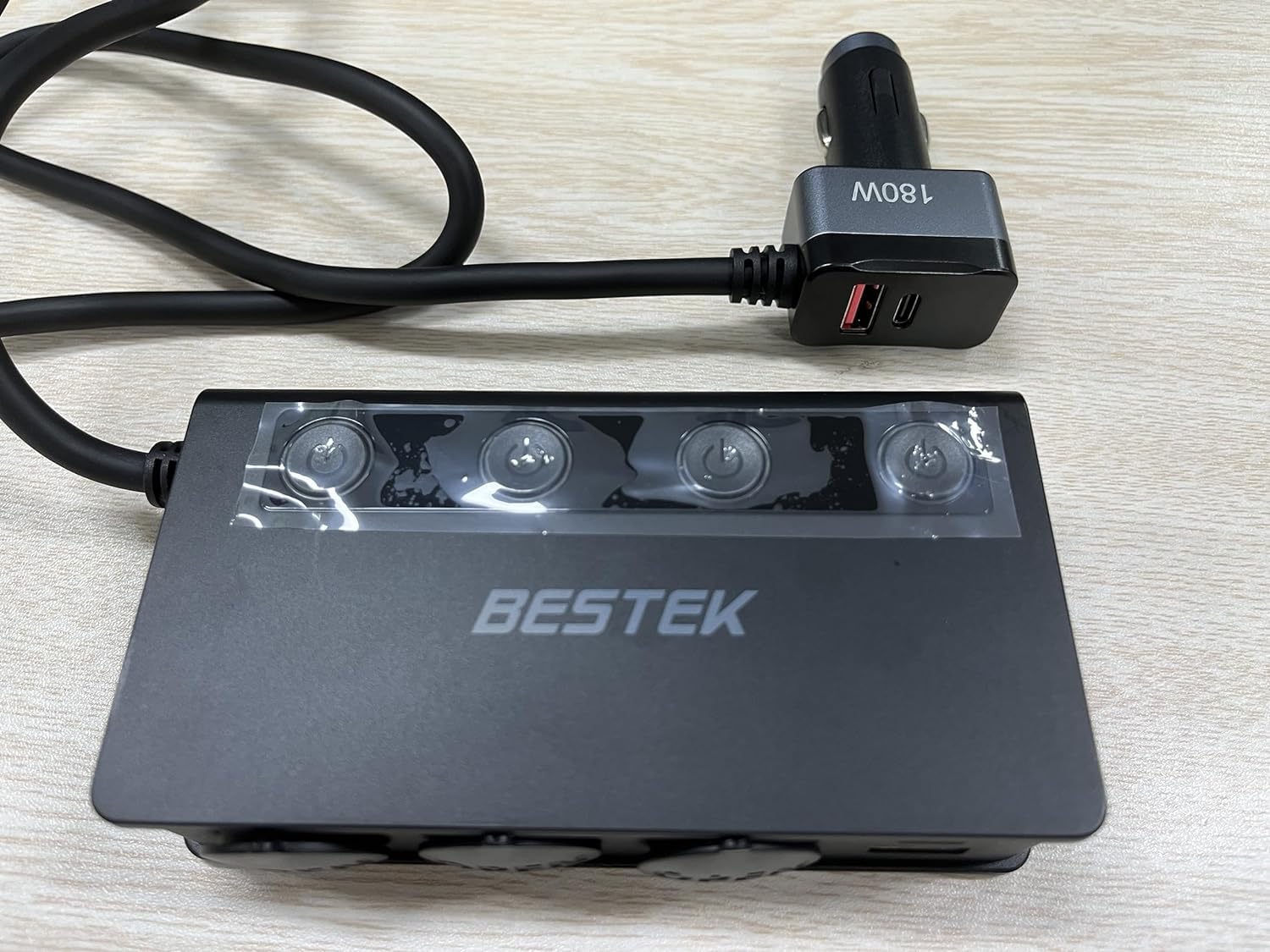 Bestekcigarette Lighter Car Charger Power Adapter 180w 12v 24v Dc