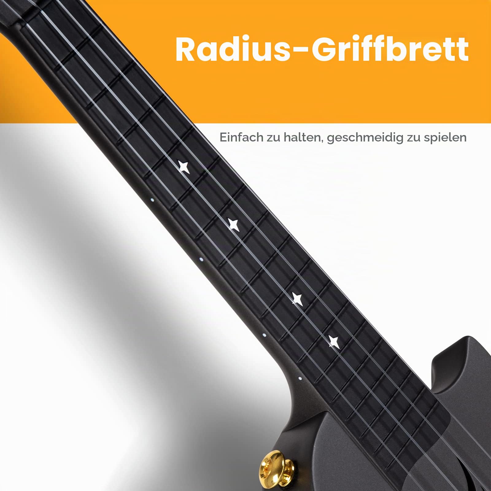Enya Nova U Sopran Ukulele - 21 Zoll Mini Kohlefaser Wasserdicht Mit Anfänger Set, Konzert Koffer, Gurt, Kapodaster Und Saiten (Schwarz)
