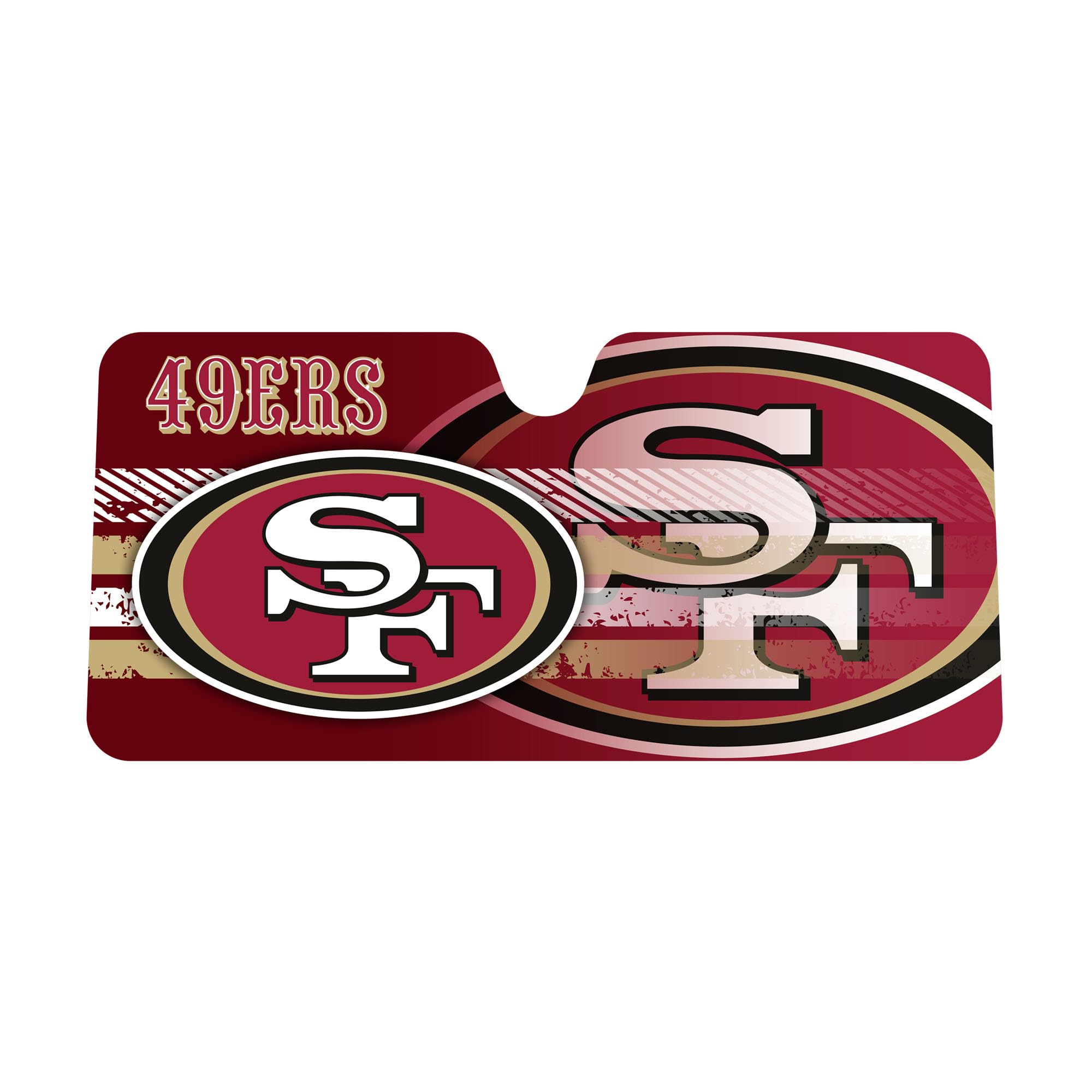 Fanmats NFL Windshield Sun Auto Shade, Sun Shield Sun Visor Accordion tri-fold for Storage 59" x 29.5", Colorful Team Design