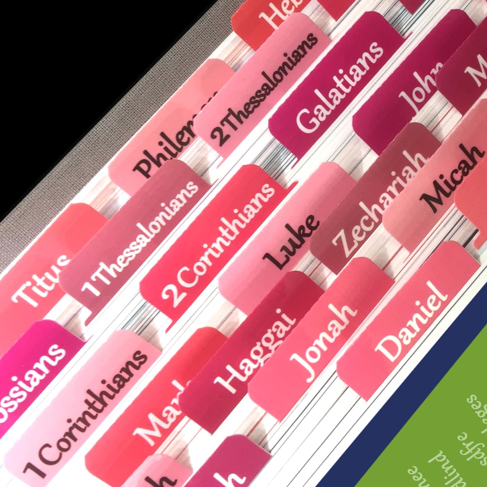 Kids Bible Tabs Girls 66 Pieces Set Laminated Bible Book