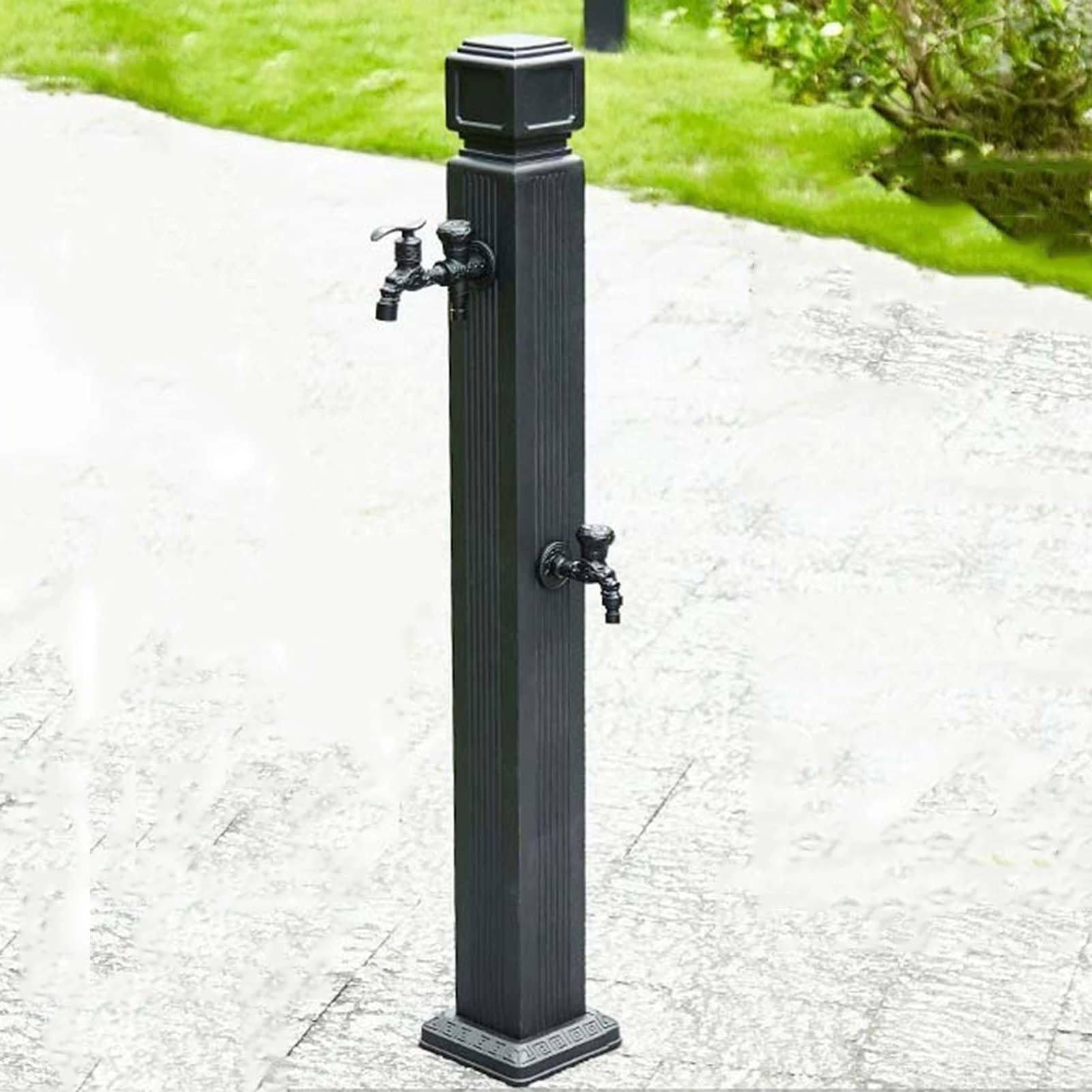 WOTZOV Water Column Garden Water Tap - Brass Faucet Outdoor Faucet For Car Washing And Watering, Weatherproof Yard Hydrant Water Feature Fountain，C 110CM