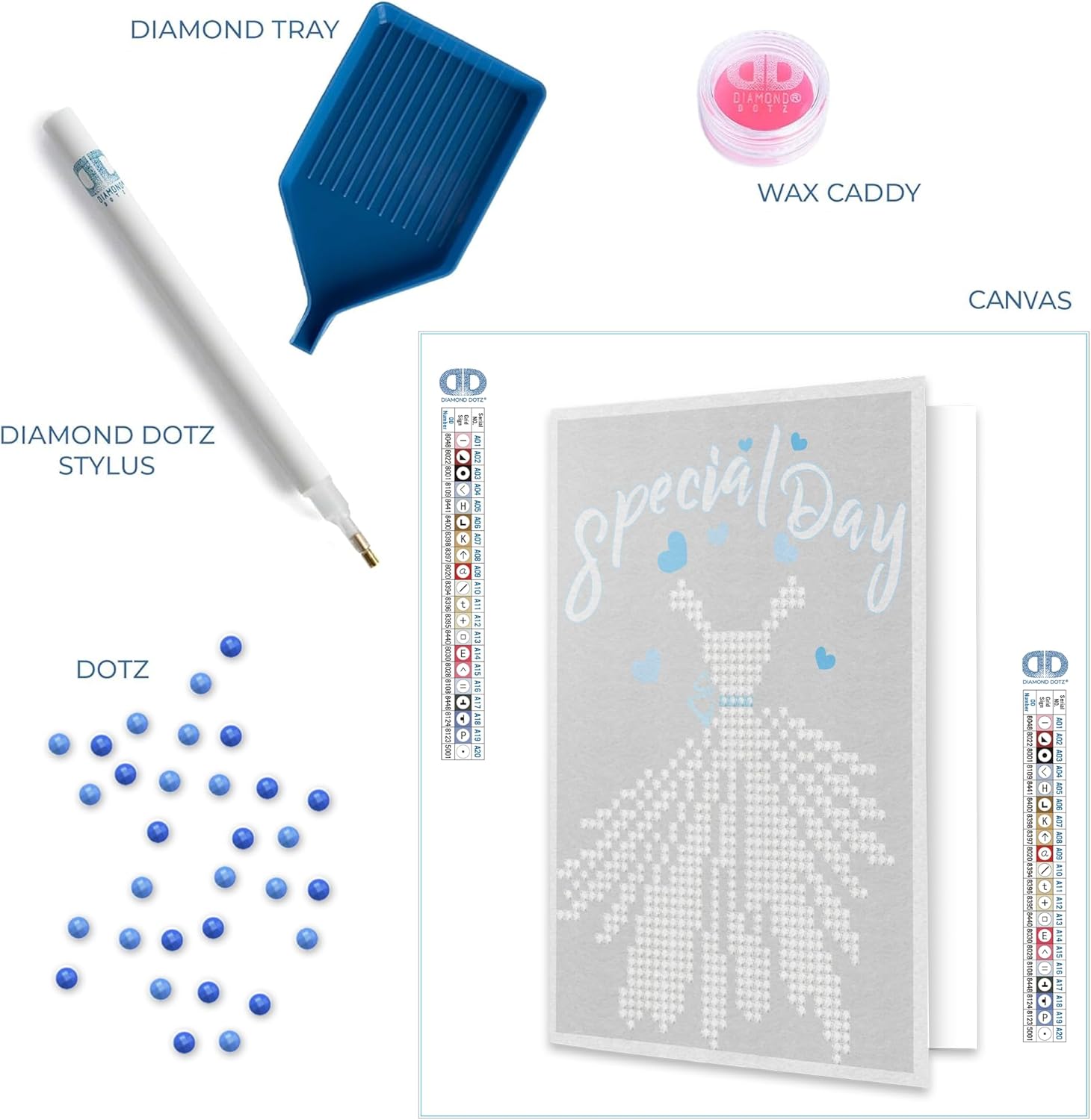 DIAMOND DOTZ Special Day Card Diamond Painting Kits for Adults - Diamond Art Kits a Relaxing Creative Craft Kit with Dotz Gems