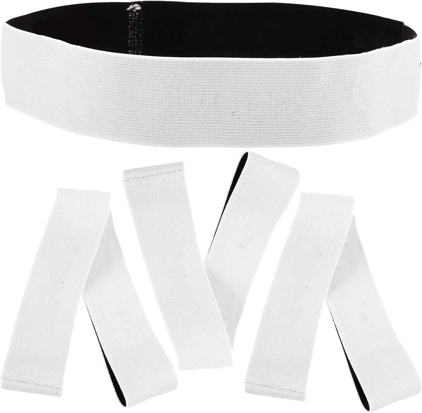 NOLITOY Elastic Adjustable Bed Sheet Organizer Bands for Sheet Storage 4pcs and Pillowcase Organizing for Home Bedding Organization