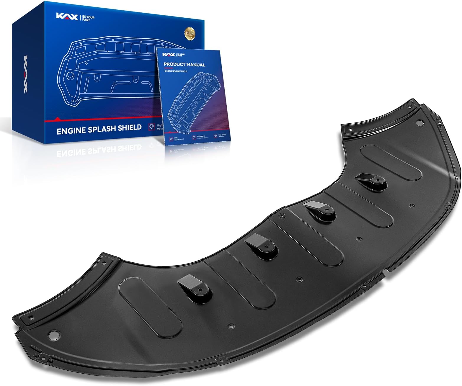 KAX Engine Splash Shield HY1228185 Front Lower Under Cover Compatible with 2015-2017 Hyundai Sonata 2.4L L 4, 2015-2017 Sonata 2.0T L 4 1PCS