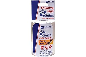 Tear By Hand Packing Tape, 2" x 2000", 2-Pack (83732-MS)