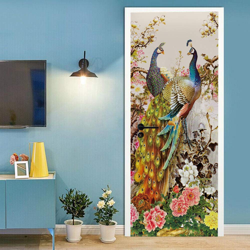Sticker de porte amovible pour masquer les défauts et décorer une pièce sans peindre