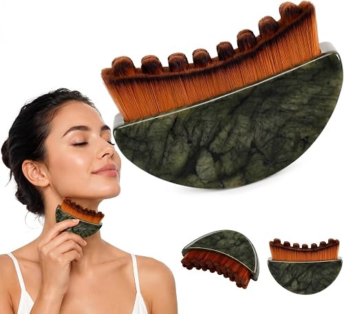 Brosse de drainage lymphatique pour le visage avec poignée en ja 