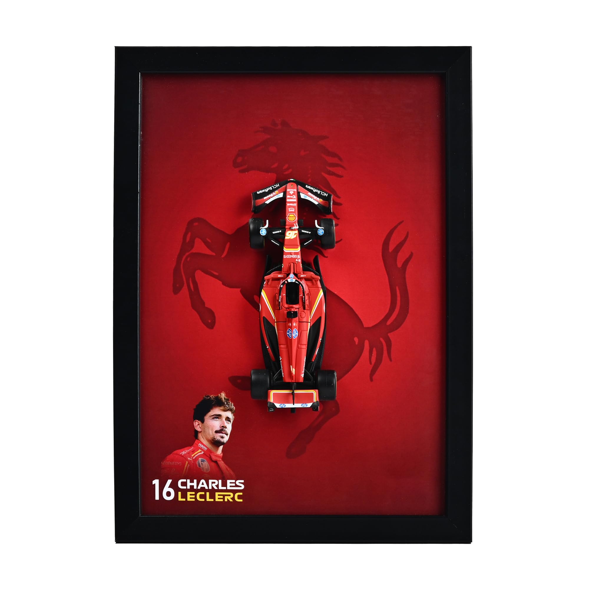 CodersParadise 3D F1 Racing Wall Art Frame – SF24 Inspired Red Open Wheel Formula Race Car Model Display – Motorsport Decor for Bedroom Office Garage Man Cave – Racing Gift for Men, Car Enthusiasts & Formula Fans Collectible-image-35