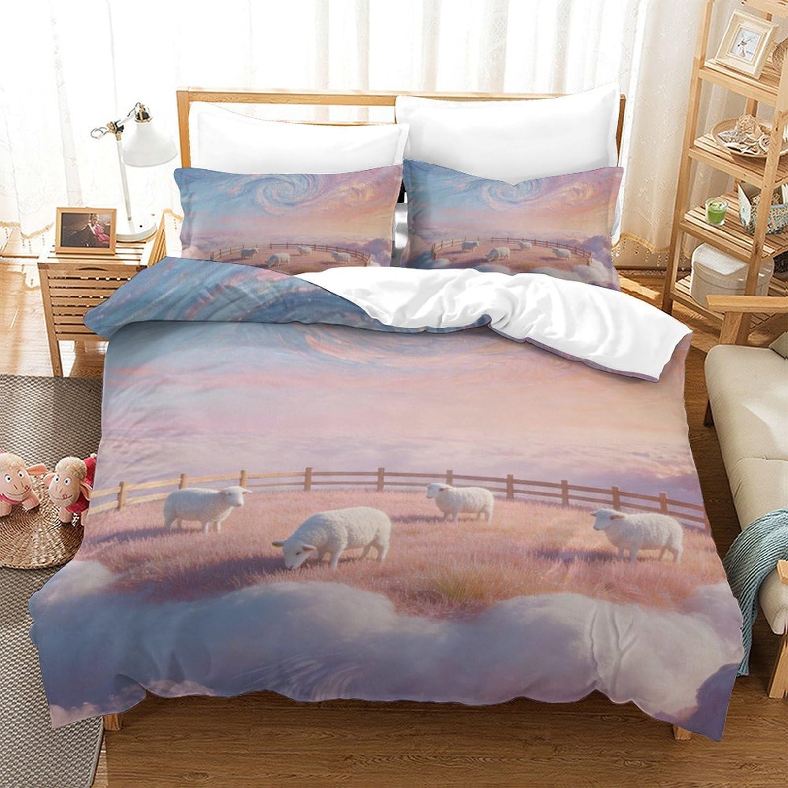 Housse de couette paysage marin pour une chambre style vacances