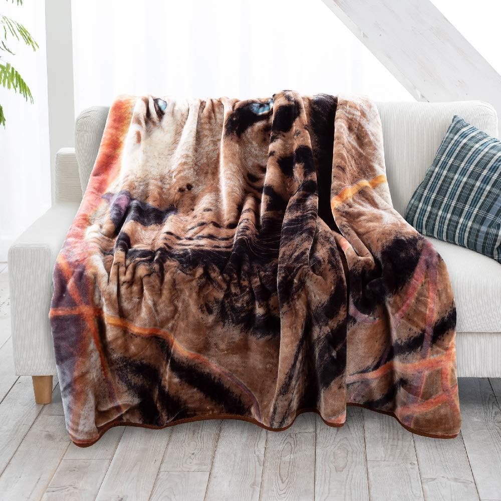 1 Piece Tiger Weighted Cal King Throw Blanket,Oversized