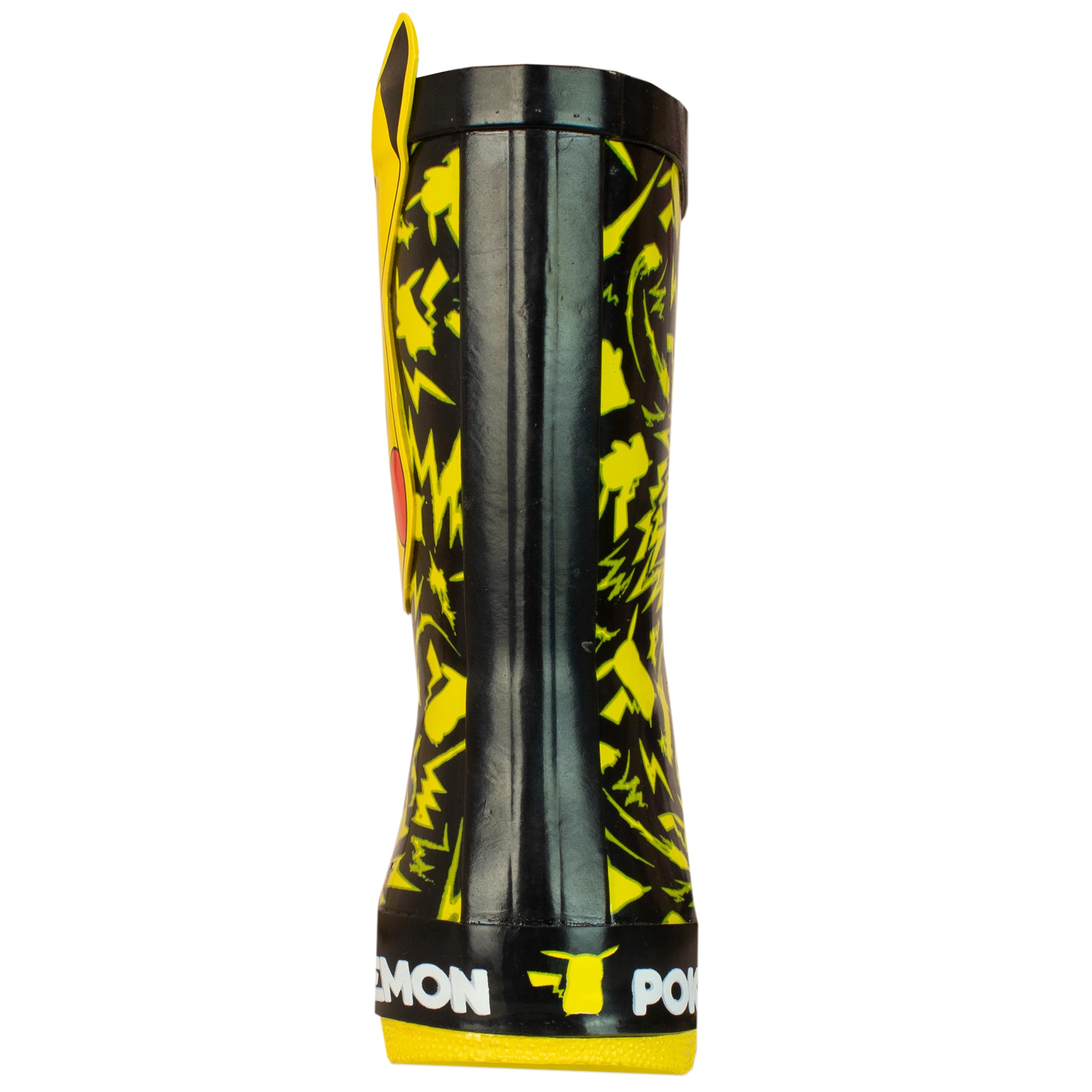 Pokemon Enfant Bottes en Caoutchouc Pikachu Noir