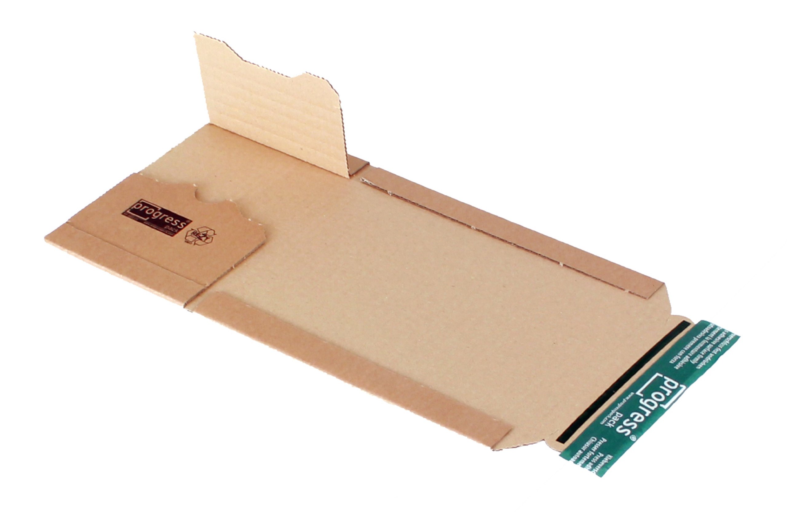 Universal-Versandverpackung Premium PP B02.01 aus Wellpappe für CDs, 147 x 129 x bis 55 mm, 20-er Pack, braun