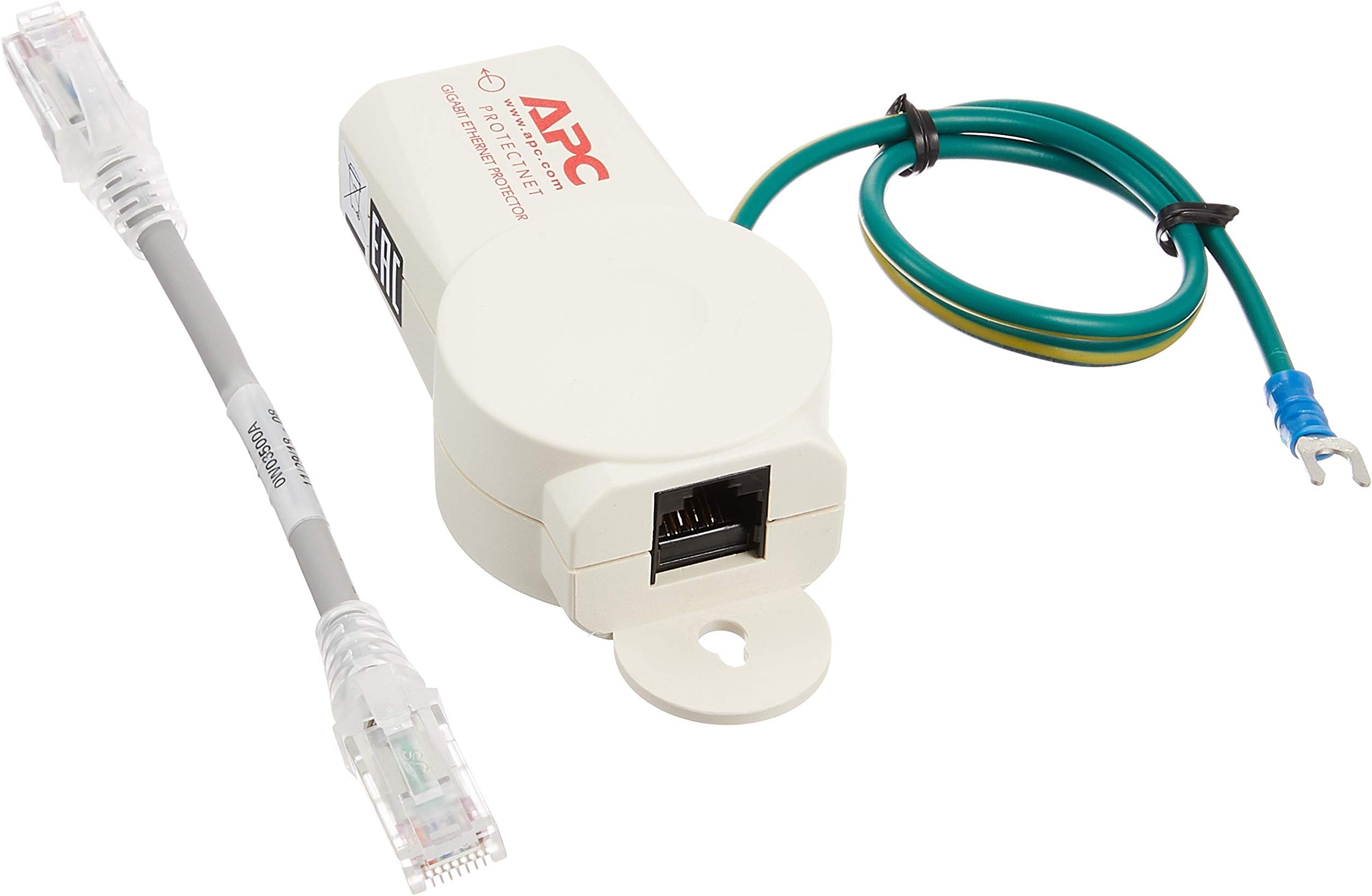 APC PNET1GB ProtectNet Standalone Surge Protector for 10/100/1000 Base-T Ethernet Line - White