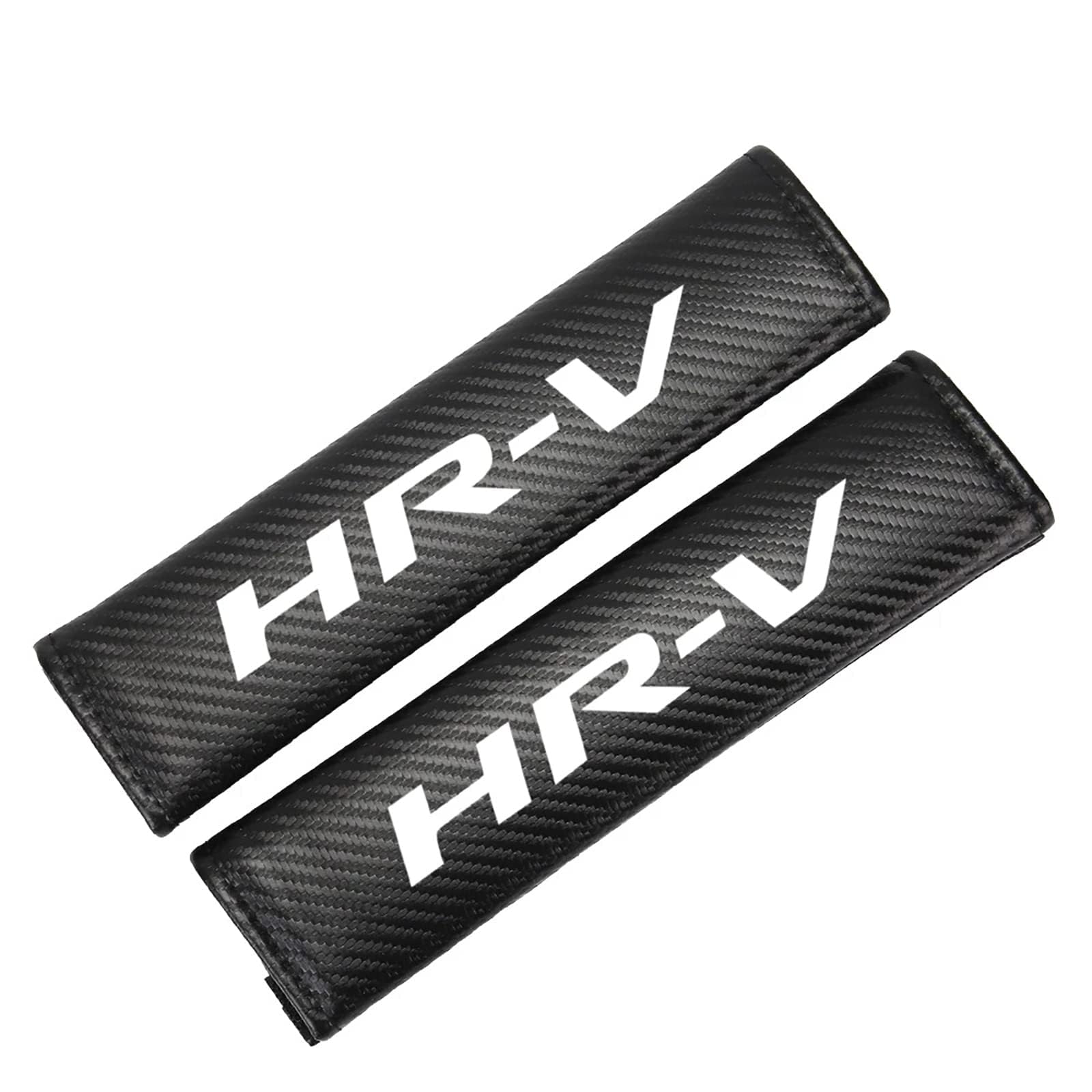 Symilov Black 2Pcs Car Carbon Fiber Seat Belt Pads For Hon-Da Hr-V Hrv Hr V, Shoulder Protector Cover Adults Kids Travel Cushion Harness Pads Car Interior Accessories,