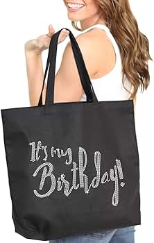 Amazon.com: It's My Birthday Rhinestone Tote Bag - Birthday
